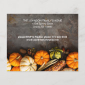 Budget Friendsgiving Erntedank Dinner Pumpkins Flyer (Hinten)