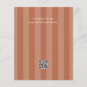 Budget Friendsgiving Truthahn Touchdown Orange Flyer (Hinten)
