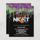 Budget Fright Night Glitzer Tropfen Halloween-Part (Vorne/Hinten)
