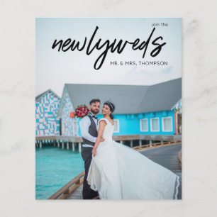 Budget Frischvermählte 3 Foto B Hochzeitsempfang F Flyer