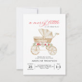 BUDGET Frohe kleine Weihnachts-Kinderdusche Mitteilungskarte (Vorderseite)