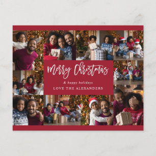 Budget Frohe Weihnachten 10 Multi Foto - Rot Flyer