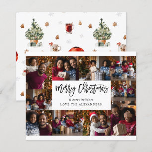 Budget Frohe Weihnachten 10 Multi Foto - Weiß