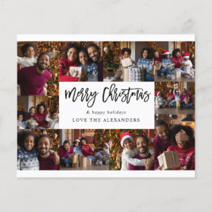 Budget Frohe Weihnachten 10 Multi Foto - Weiß Flyer