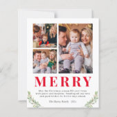 Budget Frohe Weihnachten 3 Foto Collage Cards (Vorderseite)