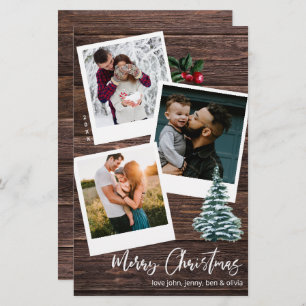 Budget Frohe Weihnachten 3 Instant Foto Rustic LG
