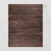 Budget Frohe Weihnachten 3 Instant Foto Rustikal Flyer (Hinten)