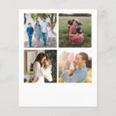 Budget Frohe Weihnachten 5 Foto Collage Grüße (Rückseite)