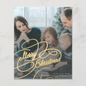 Budget Frohe Weihnachten 5 Foto Collage Grüße (Vorderseite)