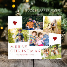 Budget Frohe Weihnachten 5 Fotos Feiertagskarte