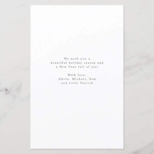 Budget Frohe Weihnachten 6 Foto rote Typografie-Ka (Rückseite)