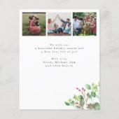 Budget Frohe Weihnachten 6 Fotos grüne Weihnachtsk (Rückseite)