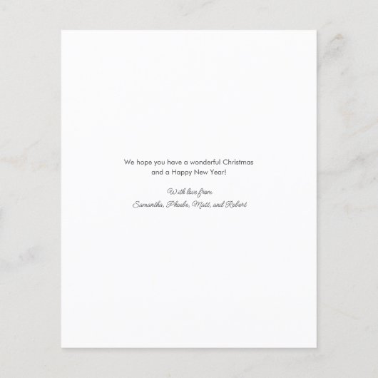 Budget Frohe Weihnachten Avocado Gag Custom Card (Rückseite)