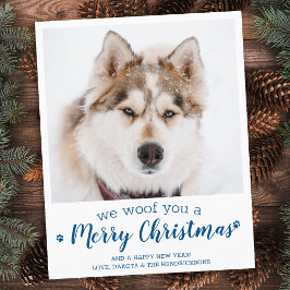 Budget Frohe Weihnachten Custom Dog Pet Foto Card