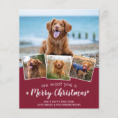 Budget Frohe Weihnachten Custom Pet Foto Urlaub (Vorderseite)