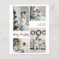 BUDGET Frohe Weihnachten Familien-Foto-Karte