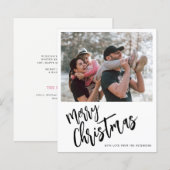 Budget Frohe Weihnachten Foto einfache Weihnachtsk (Vorne/Hinten)