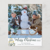 Budget Frohe Weihnachten Foto Jahr in Überprüfung (Vorderseite)