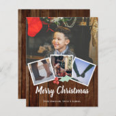 BUDGET Frohe Weihnachten Foto Rustikale Heilig und (Vorne/Hinten)