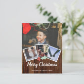 BUDGET Frohe Weihnachten Foto Rustikale Heilig und (Stehend Vorderseite)