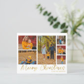 Budget Frohe Weihnachten Gold 6 Foto (Stehend Vorderseite)