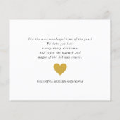 Budget Frohe Weihnachten Gold Herz 3 Foto Collage (Rückseite)