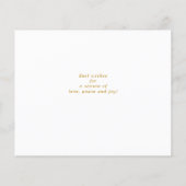 Budget Frohe Weihnachten Gold Script Typografie (Rückseite)