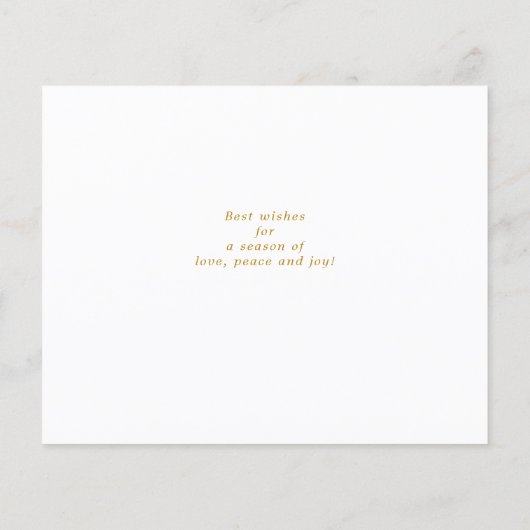 Budget Frohe Weihnachten Gold Script Typografie (Rückseite)