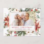 Budget Frohe Weihnachten Grüne Foto Urlaub (Vorderseite)