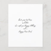 Budget Frohe Weihnachten Instant Foto Minimalistis Flyer (Hinten)