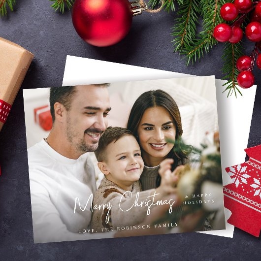 Budget Frohe Weihnachten Minimalistisches H-Foto