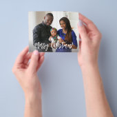 Budget Frohe Weihnachten Minimalistisches H Foto 2 Flyer (Gruppe)