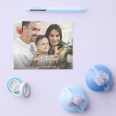 Budget Frohe Weihnachten Minimalistisches H-Foto Flyer (Einzeln)