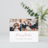 Budget Frohe Weihnachten Moderne Drehbuch Zwei Fot (Stehend Vorderseite)