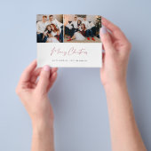 Budget Frohe Weihnachten Moderne Drehbuch Zwei Fot Flyer (Gruppe)