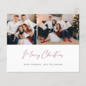 Budget Frohe Weihnachten Moderne Drehbuch Zwei Fot Flyer (Vorne)