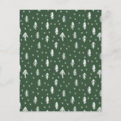 Budget Frohe Weihnachten Moderne Drei Fotos Karte (Rückseite)