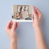 Budget Frohe Weihnachten Modernes Handwriting Foto Flyer (Gruppe)