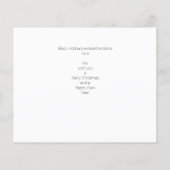 Budget Frohe Weihnachten Modernes Handwriting Foto Flyer (Hinten)