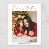 Budget Frohe Weihnachten Modernes Minimalistisches (Vorderseite)