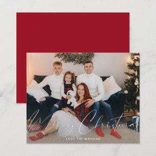 Budget Frohe Weihnachten Modernes Script Foto