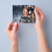 Budget Frohe Weihnachten Modernes Script Foto 2 Flyer (Gruppe)