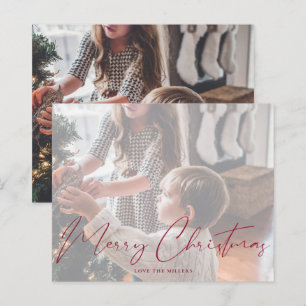 Budget Frohe Weihnachten Multi-Foto Minimalistisch
