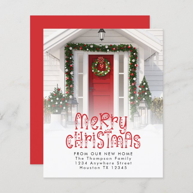 BUDGET Frohe Weihnachten Neues Zuhause Foto Reinde (Vorne/Hinten)