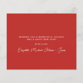 Budget Frohe Weihnachten Pine Tree Wasserfarbenkar (Rückseite)