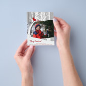 Budget Frohe Weihnachten rustikalen Foto Urlaub Flyer (Gruppe)