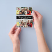 Budget Frohe Weihnachten Zwei Foto Flyer (Gruppe)