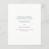 Budget Frohe Weihnachts Foto Rote Weihnachtskarte (Rückseite)