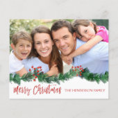 Budget Frohe Weihnachts-Fotokarte Flyer (Vorne)