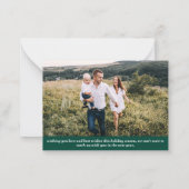 Budget Frohe Weihnachts Grafik Foto Note Card Mitteilungskarte (Rückseite)